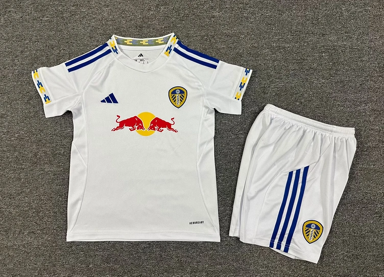 Leeds United Football Jersey Home Kids Kit Jersey+Shorts 2025/26