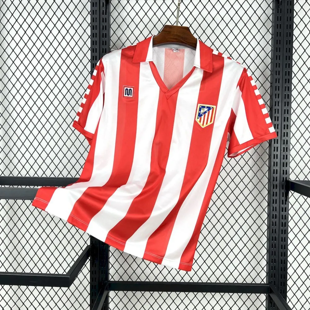 Atletico Madrid Retro Soccer Jersey Home Shirt 1982-83