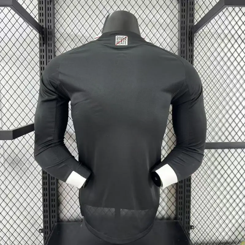 River Plate Authentic Soccer Jersey Away Long Sleeve Shirt 2025/26