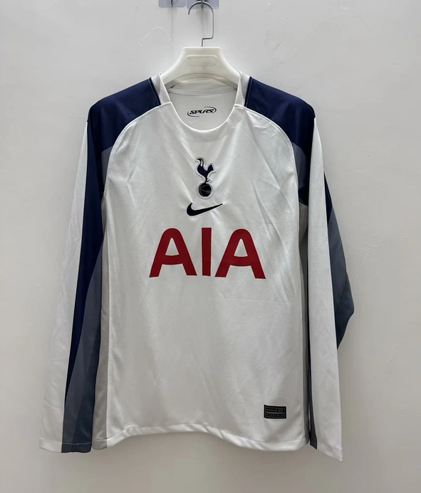 Tottenham Hotspur Football Jersey Home Long Sleeve Custom Shirt 2025/26