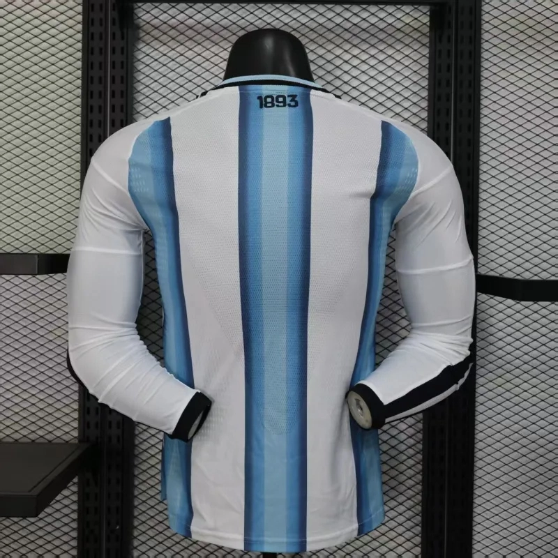 Argentina Authentic Soccer Jersey Home Long Sleeve Shirt World Cup 2026