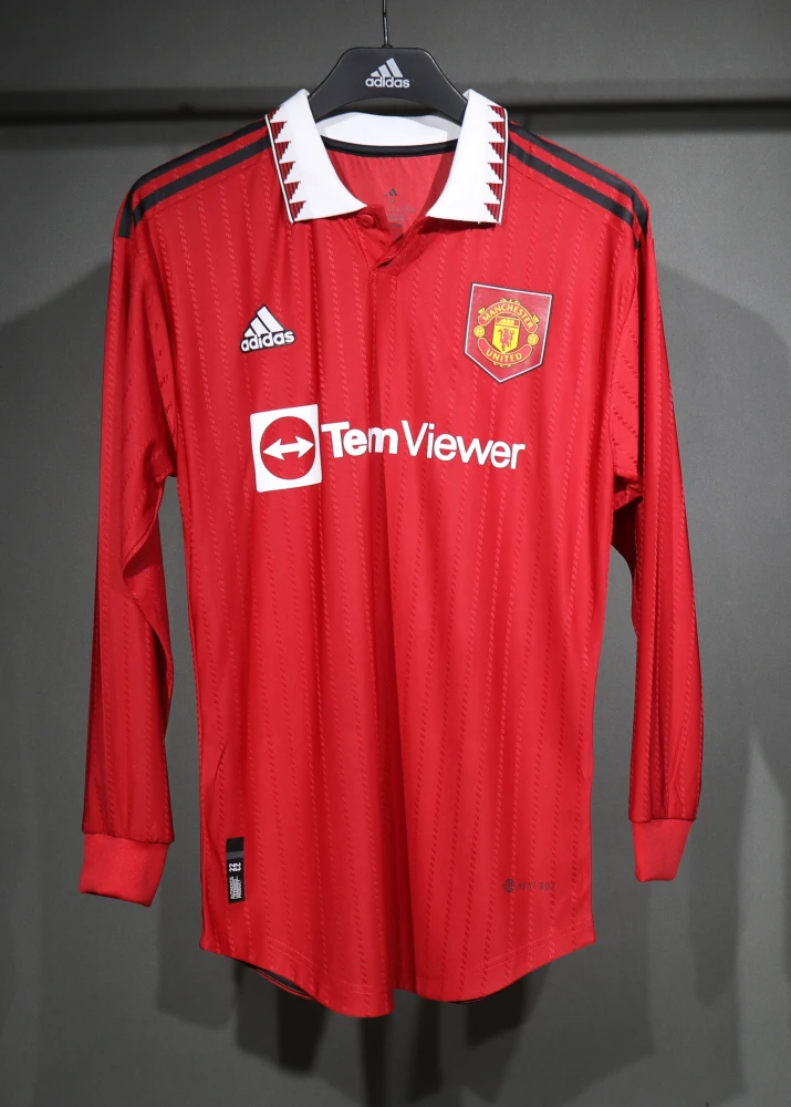 Manchester United Retro Authentic Home Long Sleeve Football Jersey Shirt 2022/23