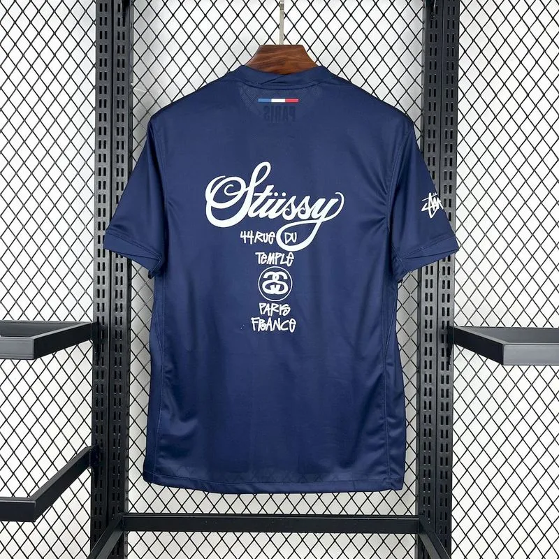 PSG Soccer Jersey Home x Stussy Custom Shirt 2024/25