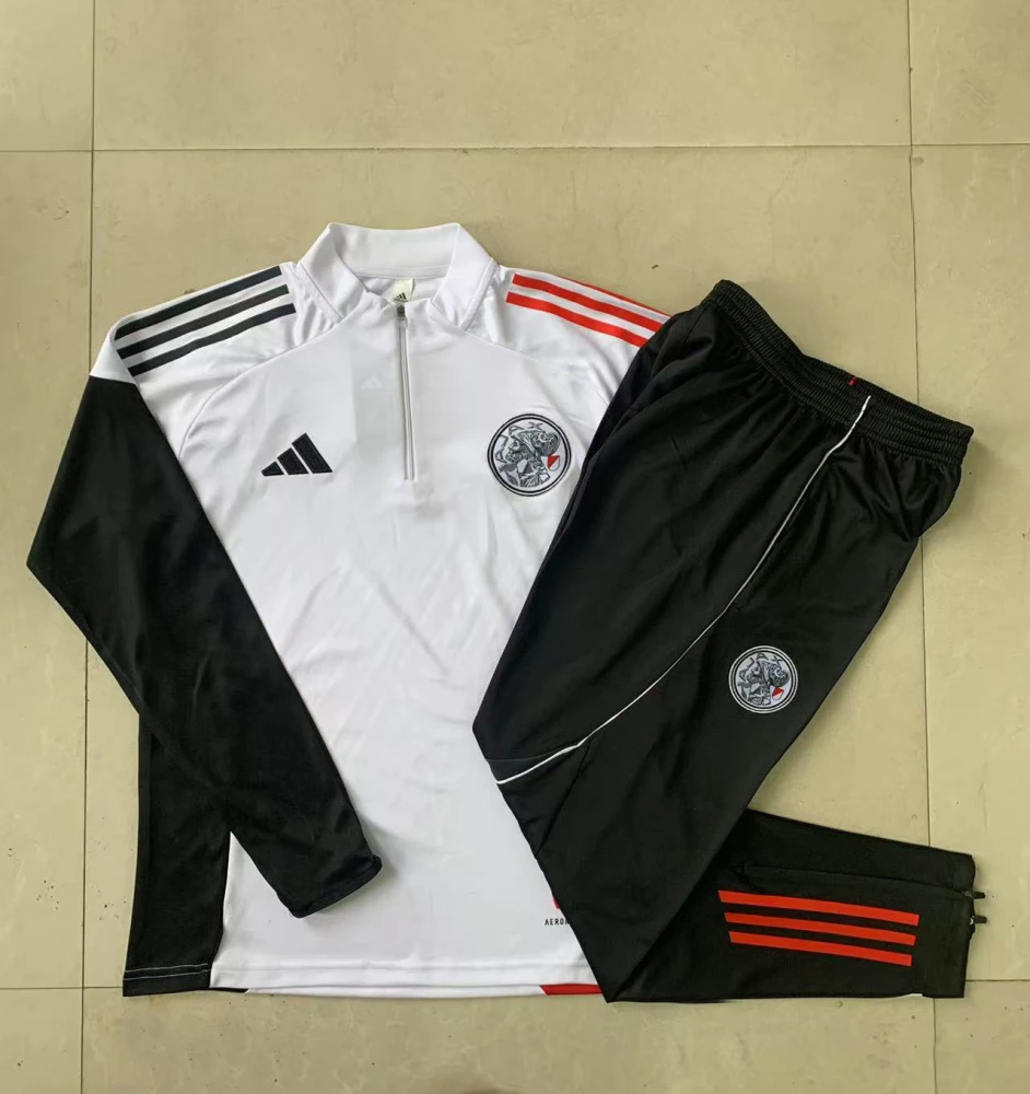 Kids Ajax Training Kit (Sweatshirt+Pants) White 2025/26