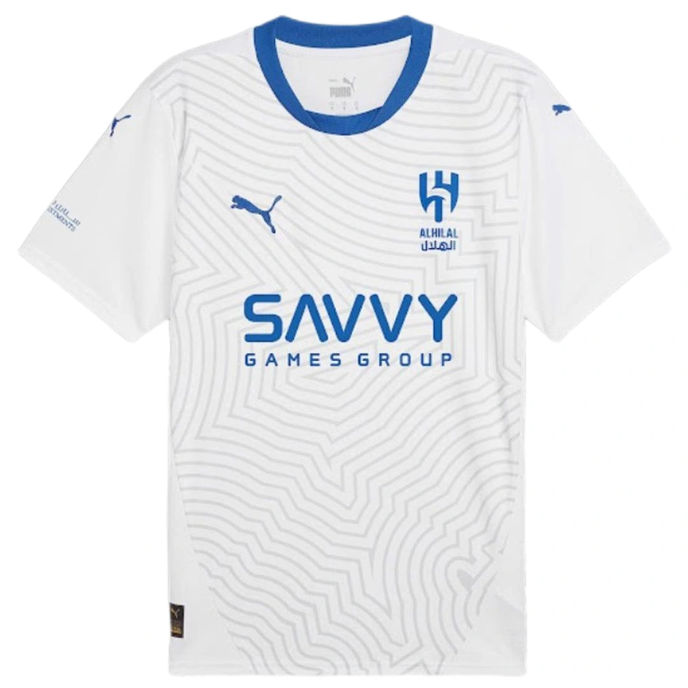Neymar JR #10 Al Hilal SFC Soccer Jersey Away Custom Shirt 2024/25