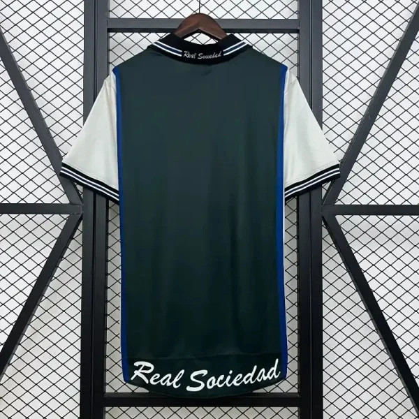 Real Sociedad Retro Soccer Jersey Away Custom Shirt 2000/02