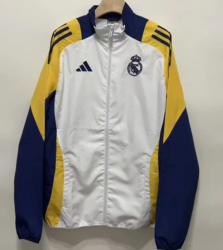 Real Madrid Windbreaker Jacket White 2025-26