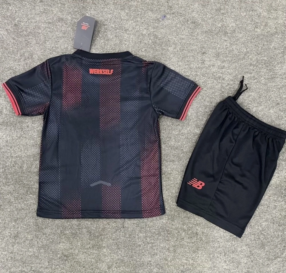 Bayer 04 Leverkusen Soccer Jersey Home Kids Kit Jersey+Shorts 2025/26