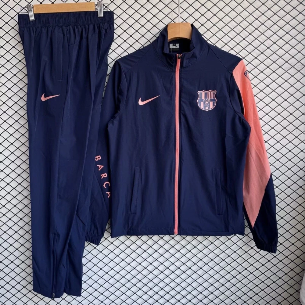 Barcelona Windbreaker With Pants Blue 2025/26