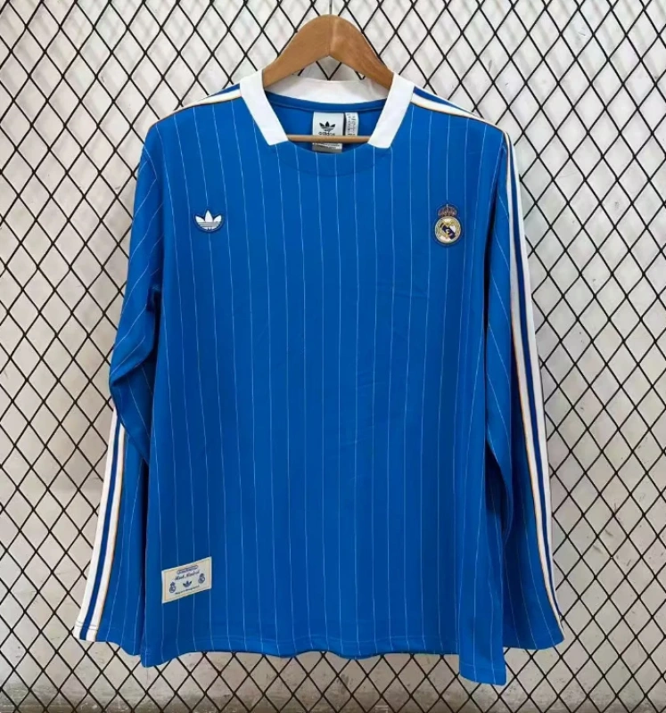 Real Madrid Football Jersey Terrace Icons Long Sleeve Special Edition Custom Shirt 2025/26
