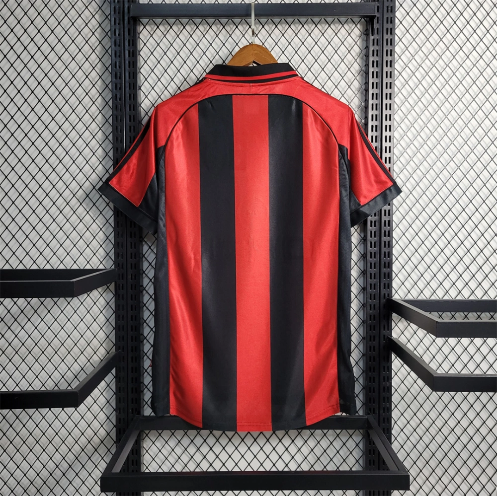 AC Milan Retro Soccer Jersey Home Custom Shirt 1998/00