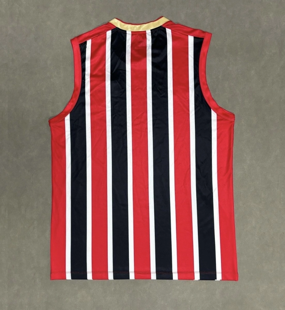 Sao Paulo FC Soccer Jersey Away Sleeveless Custom Shirt 2025