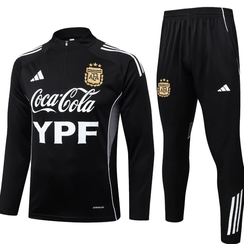 Kids Argentina Training Kit (Sweatshirt+Pants) Black 2025
