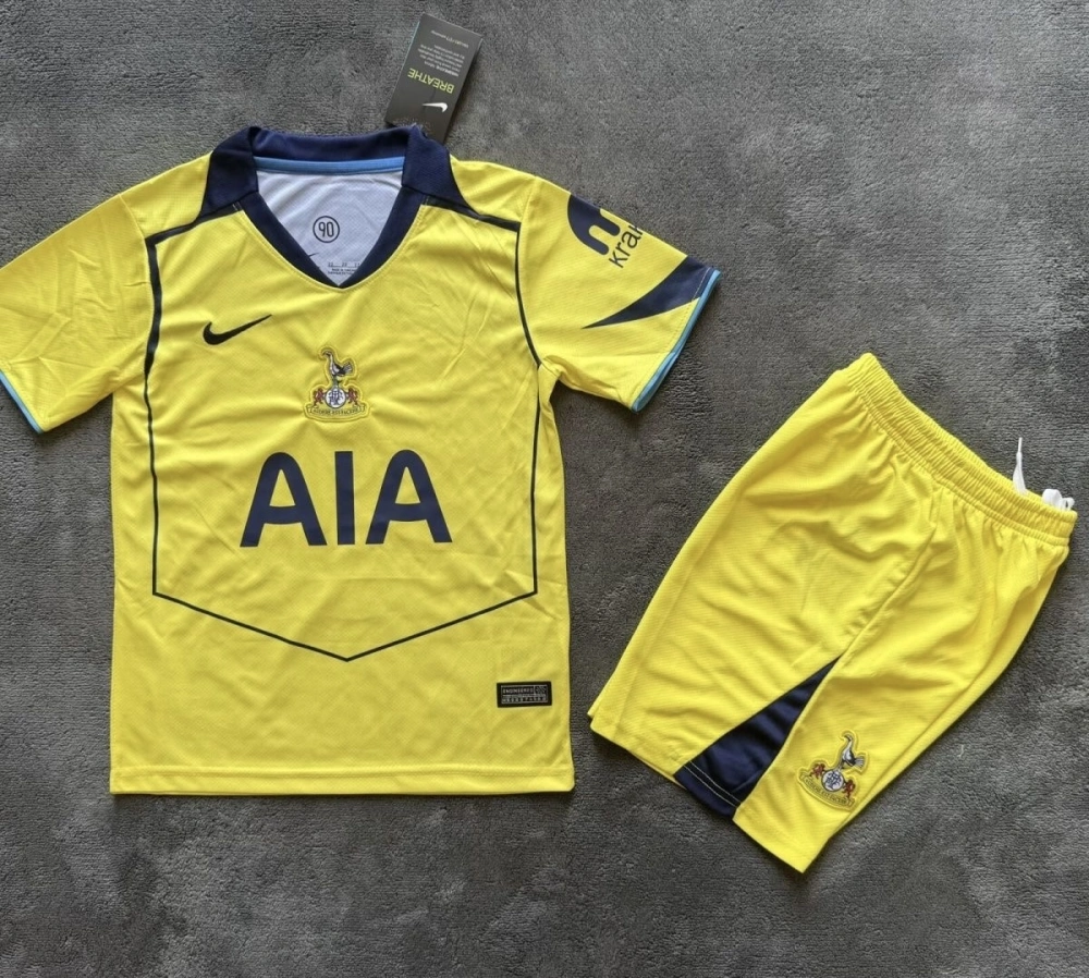 Tottenham Hotspur Football Jersey Third Away Kids Kit Jersey+Shorts 2025/26