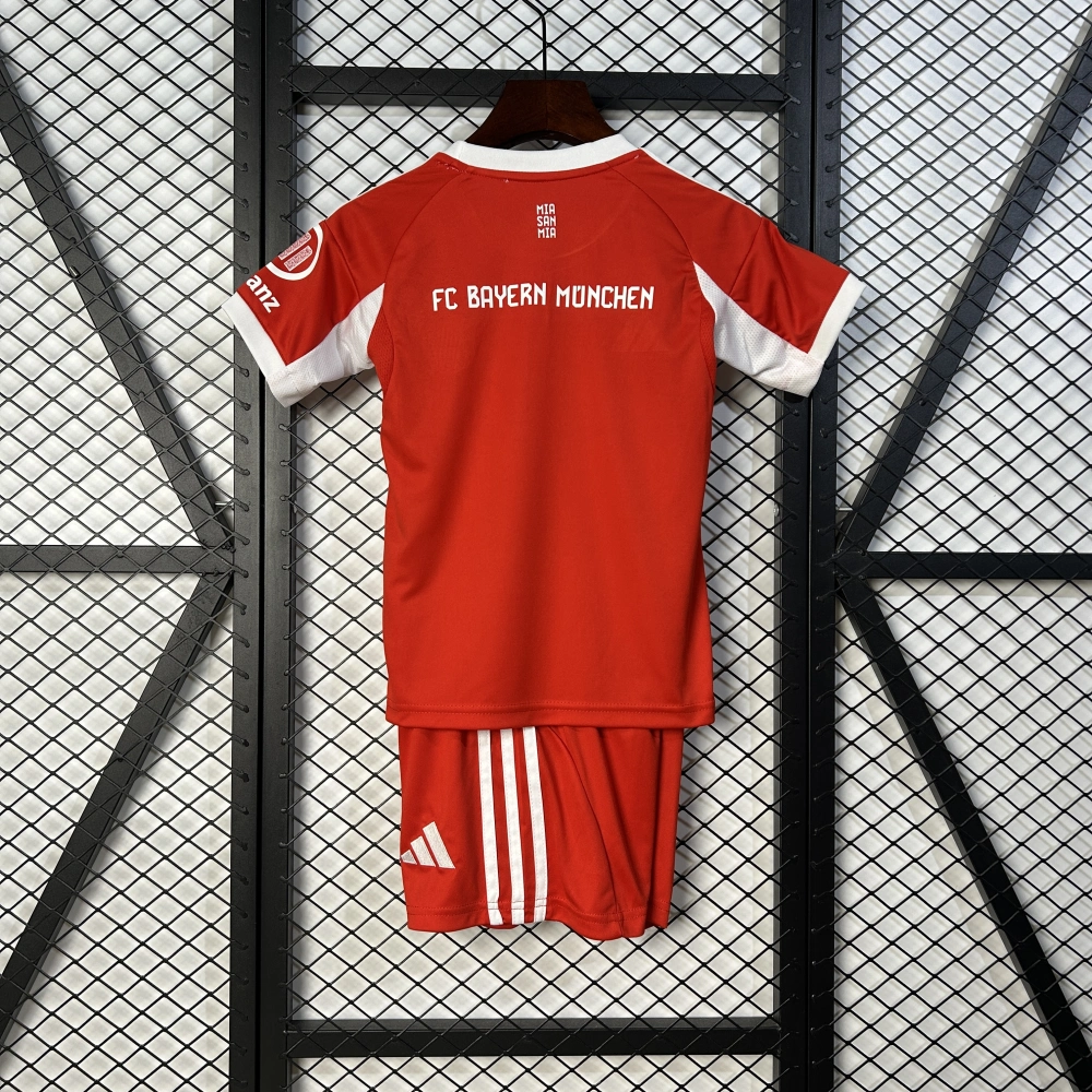 Bayern Munich Home Kids Kit Jerseys+Shorts 2025/26