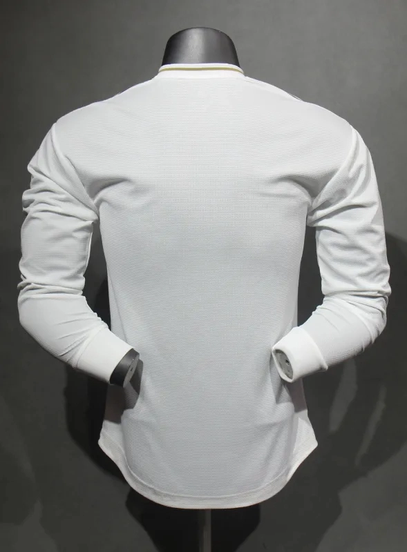 Real Madrid Authentic Retro Jersey Home Long Sleeve Soccer Shirt 2019/20