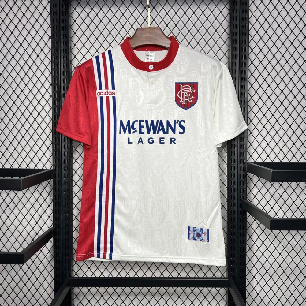 Rangers FC Retro Soccer Jersey Away Custom Shirt 1996-97