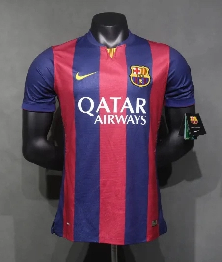 Authentic Barcelona Retro Jersey Home Soccer Shirt 2014-15