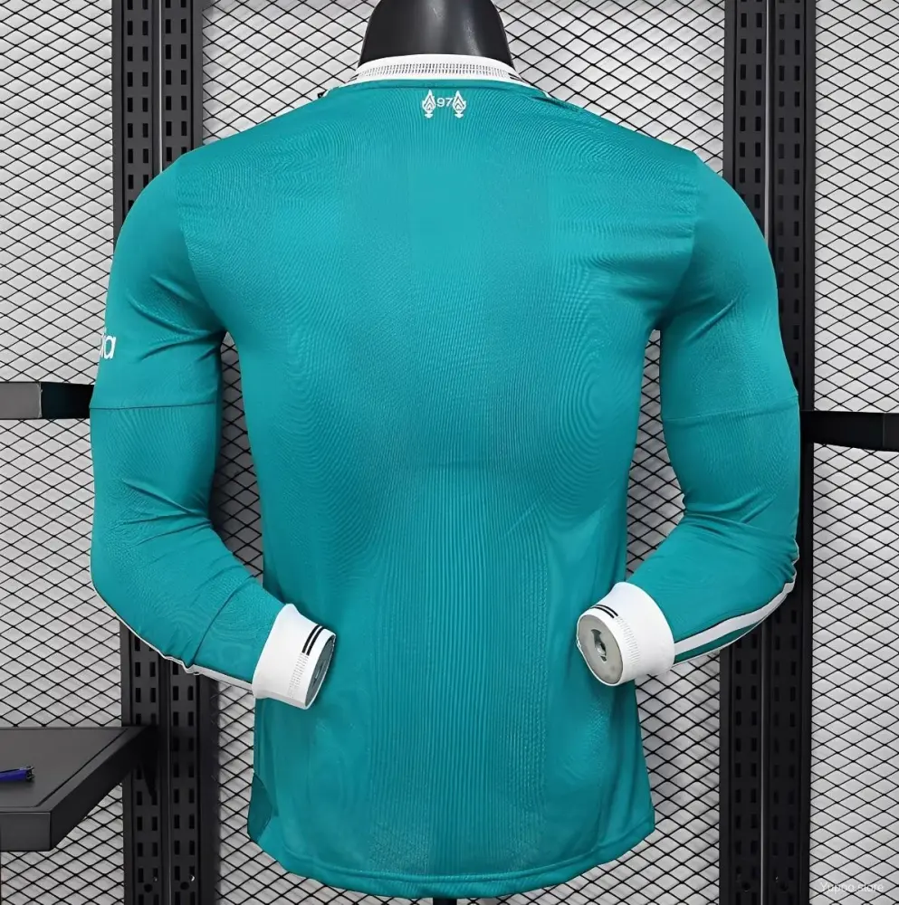 Liverpool Authentic Football Jersey Third Away Long Sleeve Shirt 2025/26