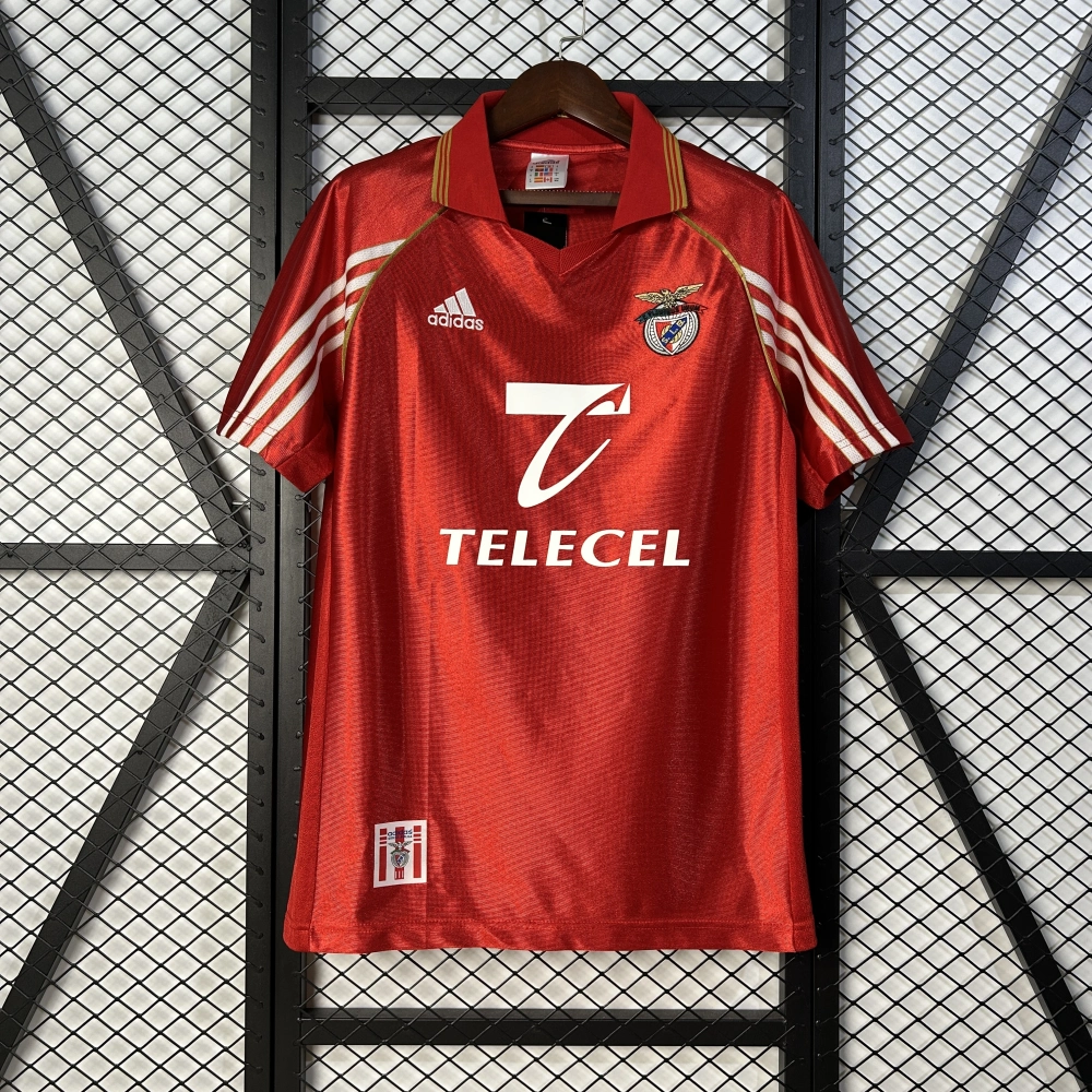 Benfica Retro Soccer Jersey Home Custom Shirt 1998/99