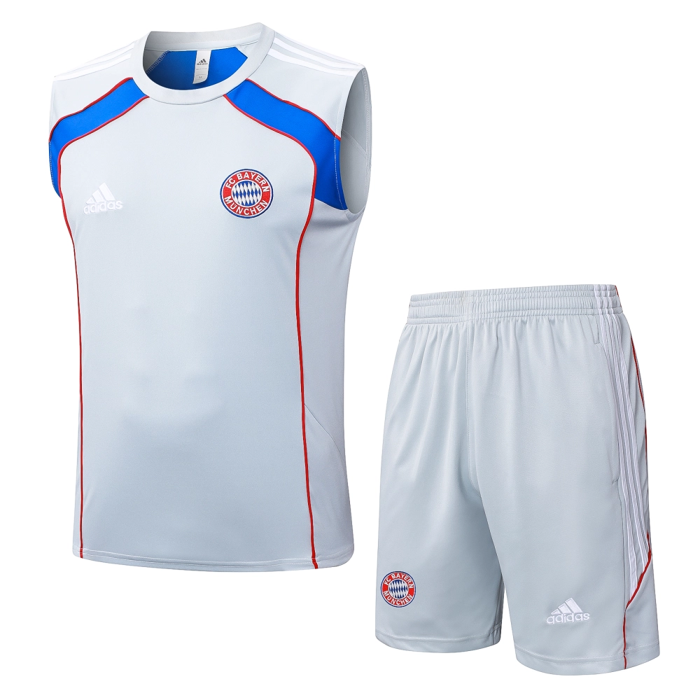Bayern Munich Sleeveless Training Kit Gray 2025/26