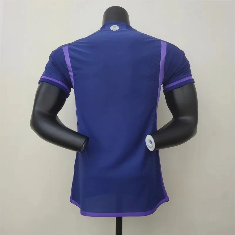 Argentina Retro Authentic Soccer Jersey Away Shirt 2022 - World Cup Champion Edition 3 Stars
