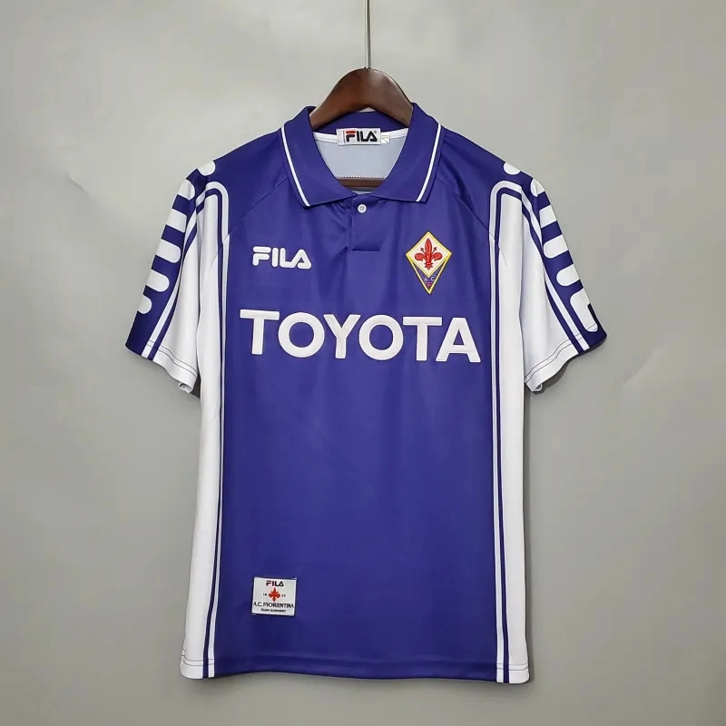 Fiorentina Retro Soccer Jersey Home Custom Shirt 1999/00