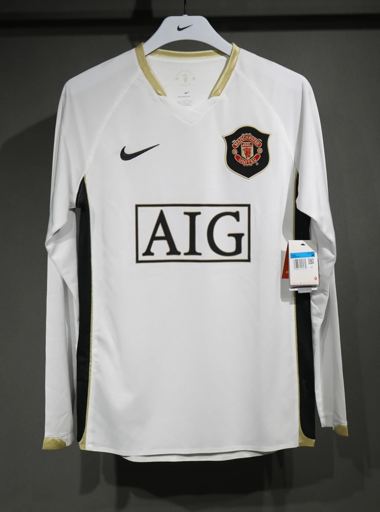 Manchester United Retro Authentic Away Long Sleeve Football Jersey Shirt 2006/07