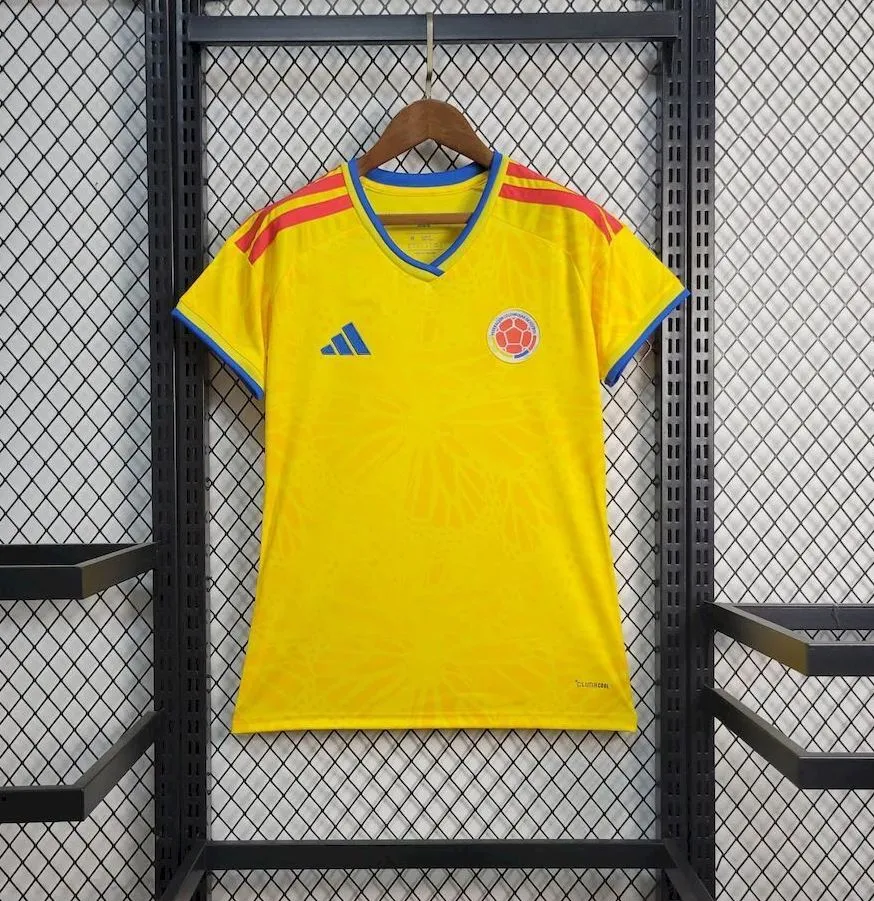 Colombia Soccer Jersey Women's Home Custom Shirt World Cup 2026