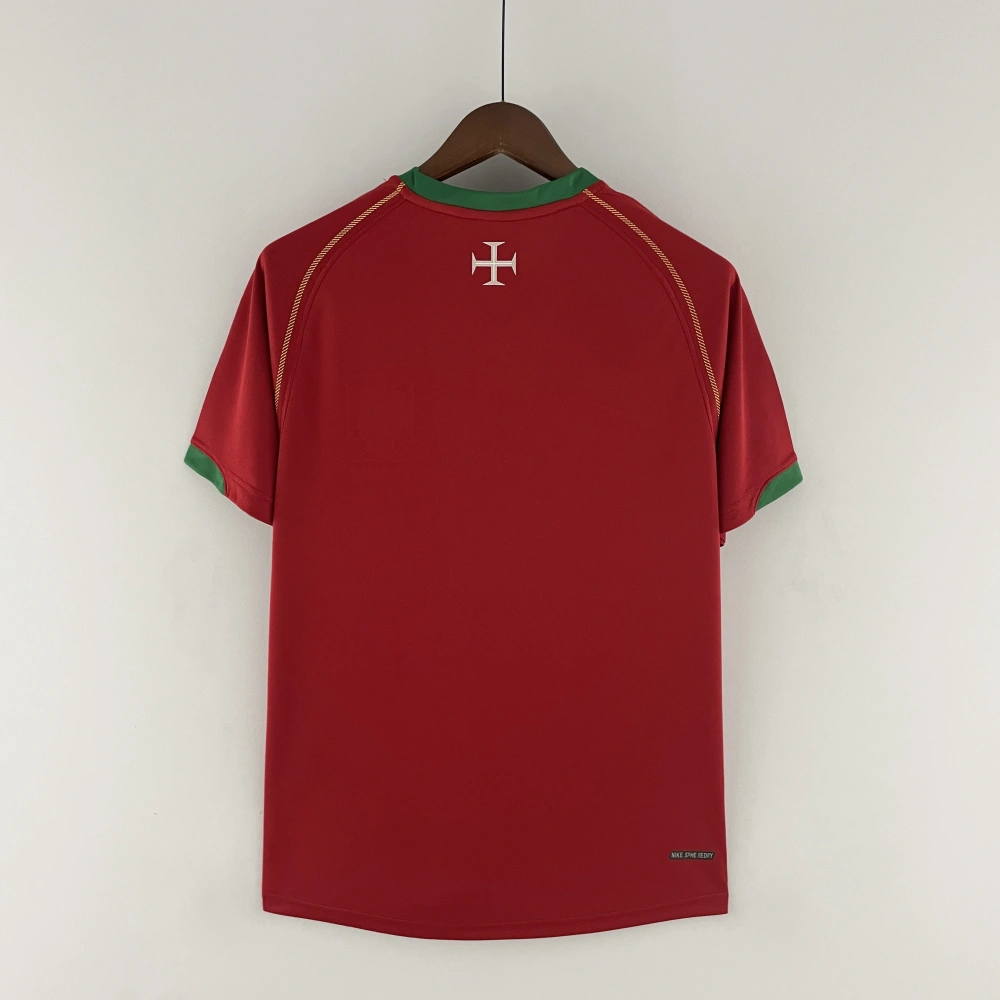 Portugal Retro Soccer Jersey Home Custom Shirt 2006