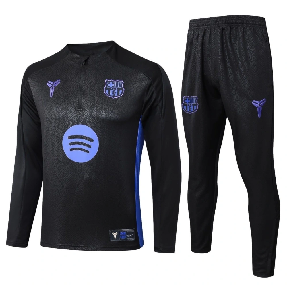 Barcelona Training Kit (Sweatshirt+Pants) Black 2025/26