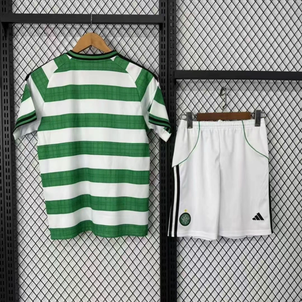 Celtic Soccer Jersey Home Kids Kit Jersey+Shorts 2025/26