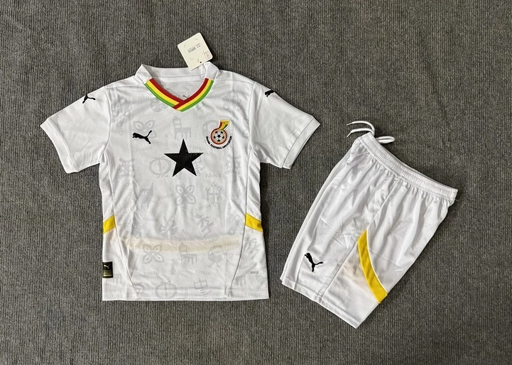 Ghana Soccer Jersey Home Kids Kit Jersey+Shorts World Cup 2024-25