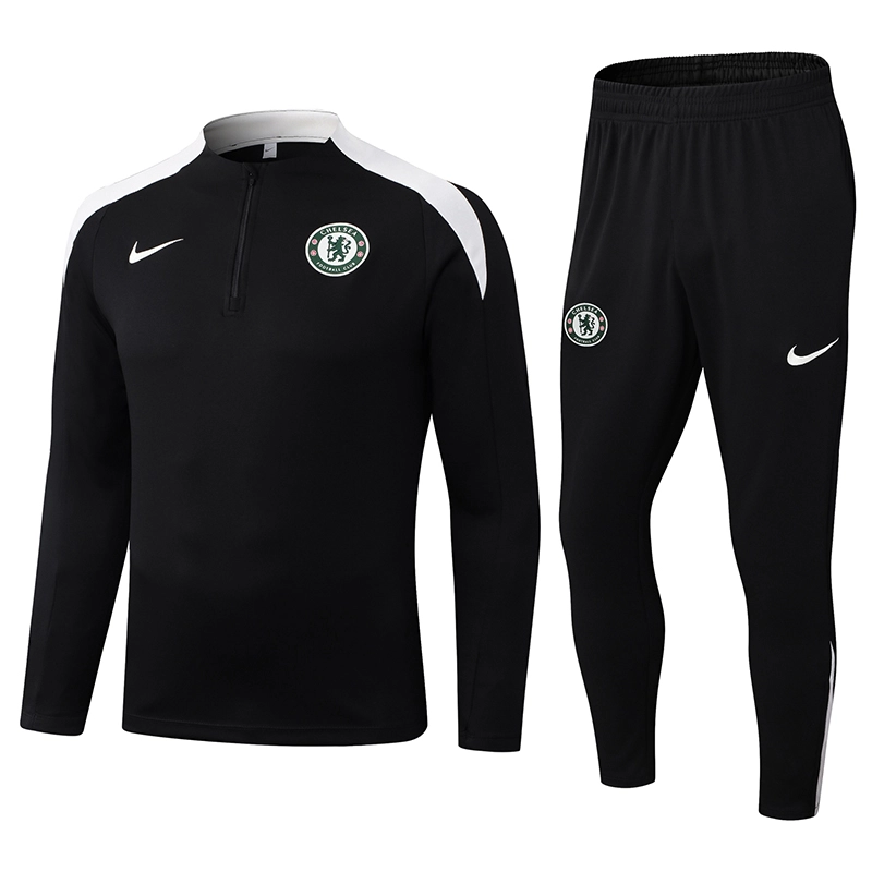 Chelsea Training Kit (Sweatshirt+Pants) Black 2025/26