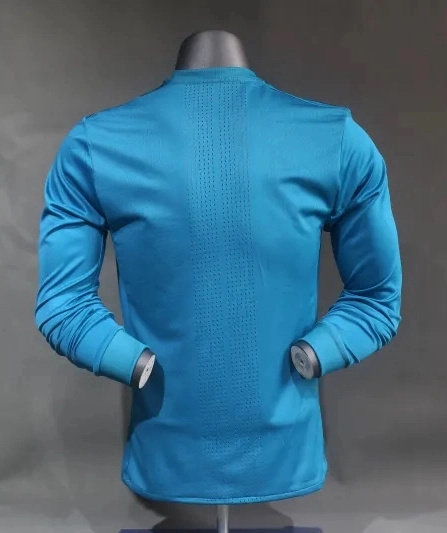 Real Madrid Authentic Retro Jersey Third Away Long Sleeve Soccer Shirt 2017/18