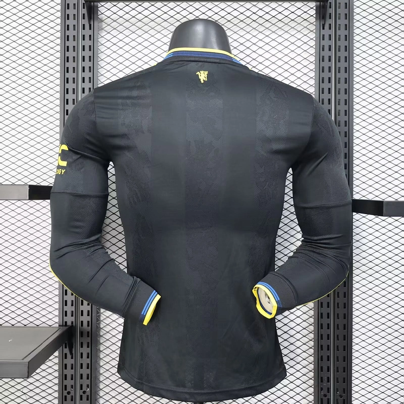 Manchester United Authentic Third Away Long Sleeve Jersey Shirt 2025/26