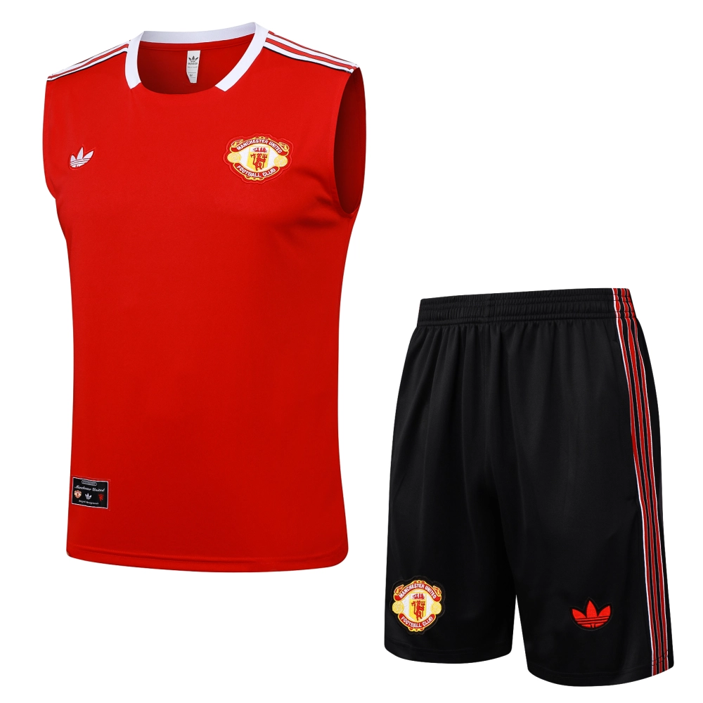 Manchester United Sleeveless Training Kit Red 2025/26