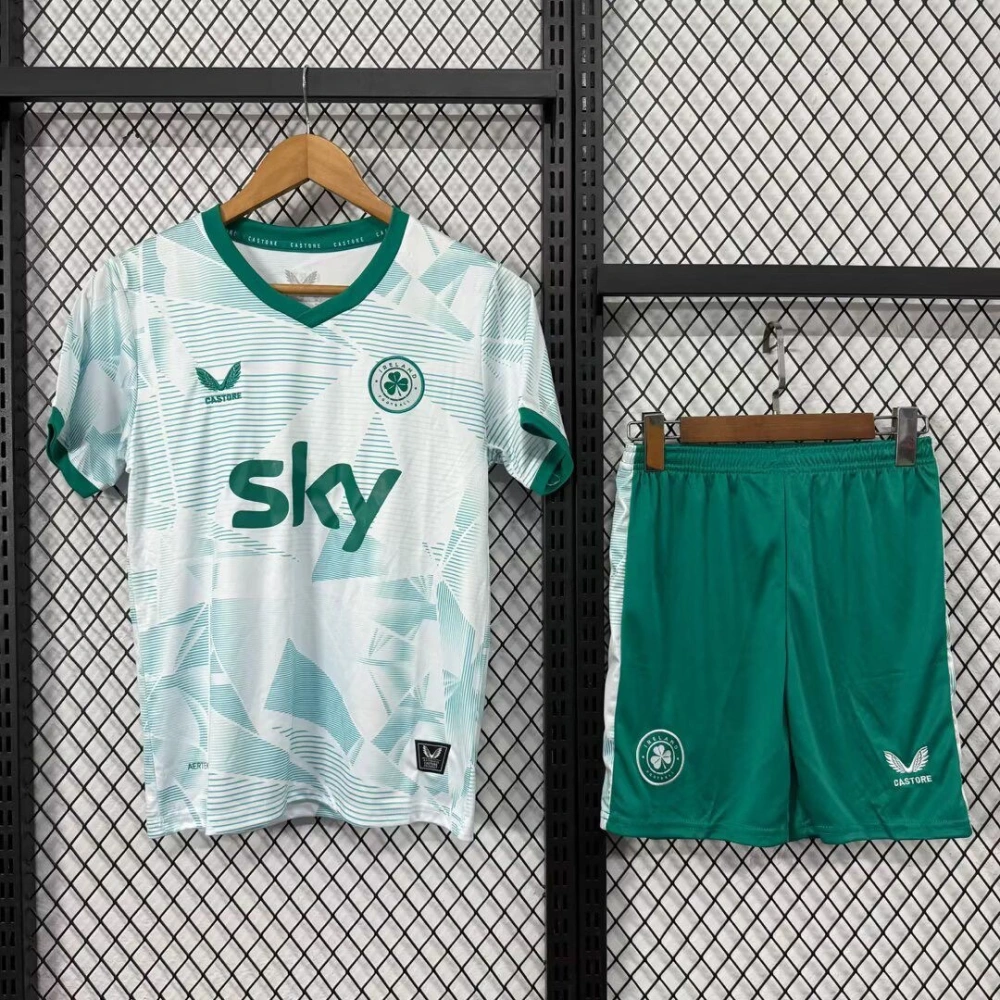 Ireland Soccer Jersey Away Kids Kit Jersey+Shorts 2025