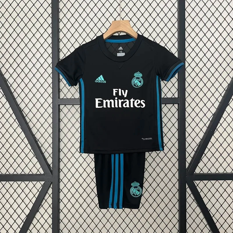 Real Madrid Retro Jersey Away Kids Kit Jersey+Shorts 2017/18