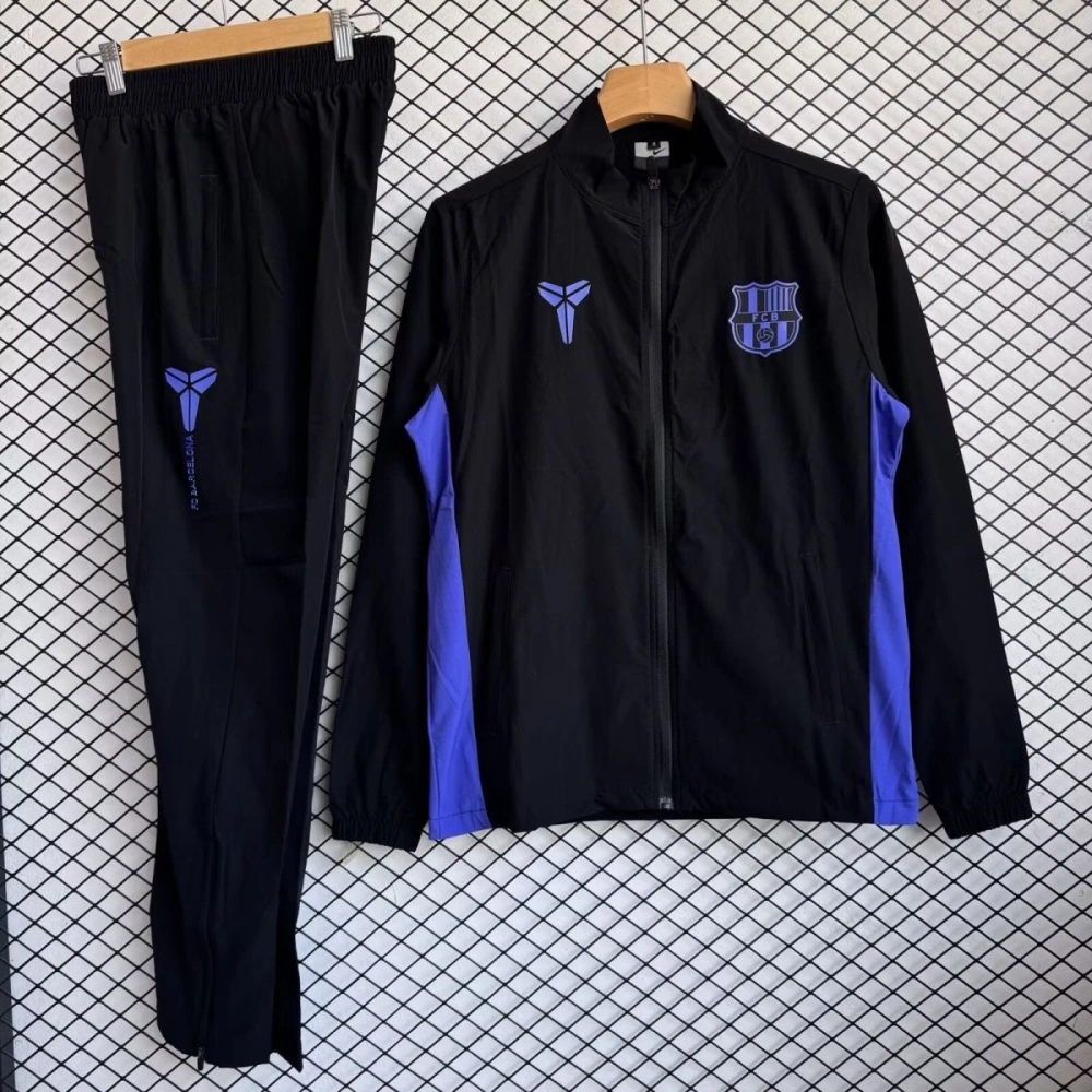 Barcelona Windbreaker With Pants Black 2025/26