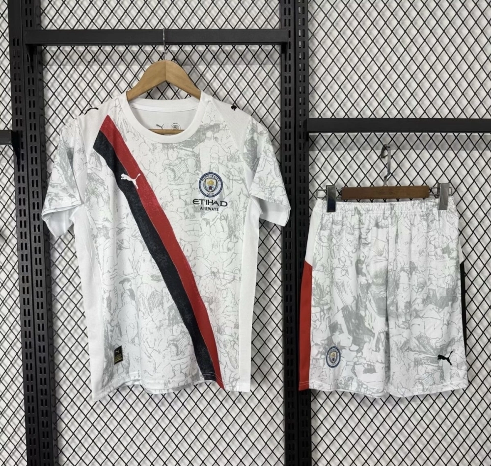 Manchester City x KidSuper Kids Kit Jersey+Shorts 2025/26