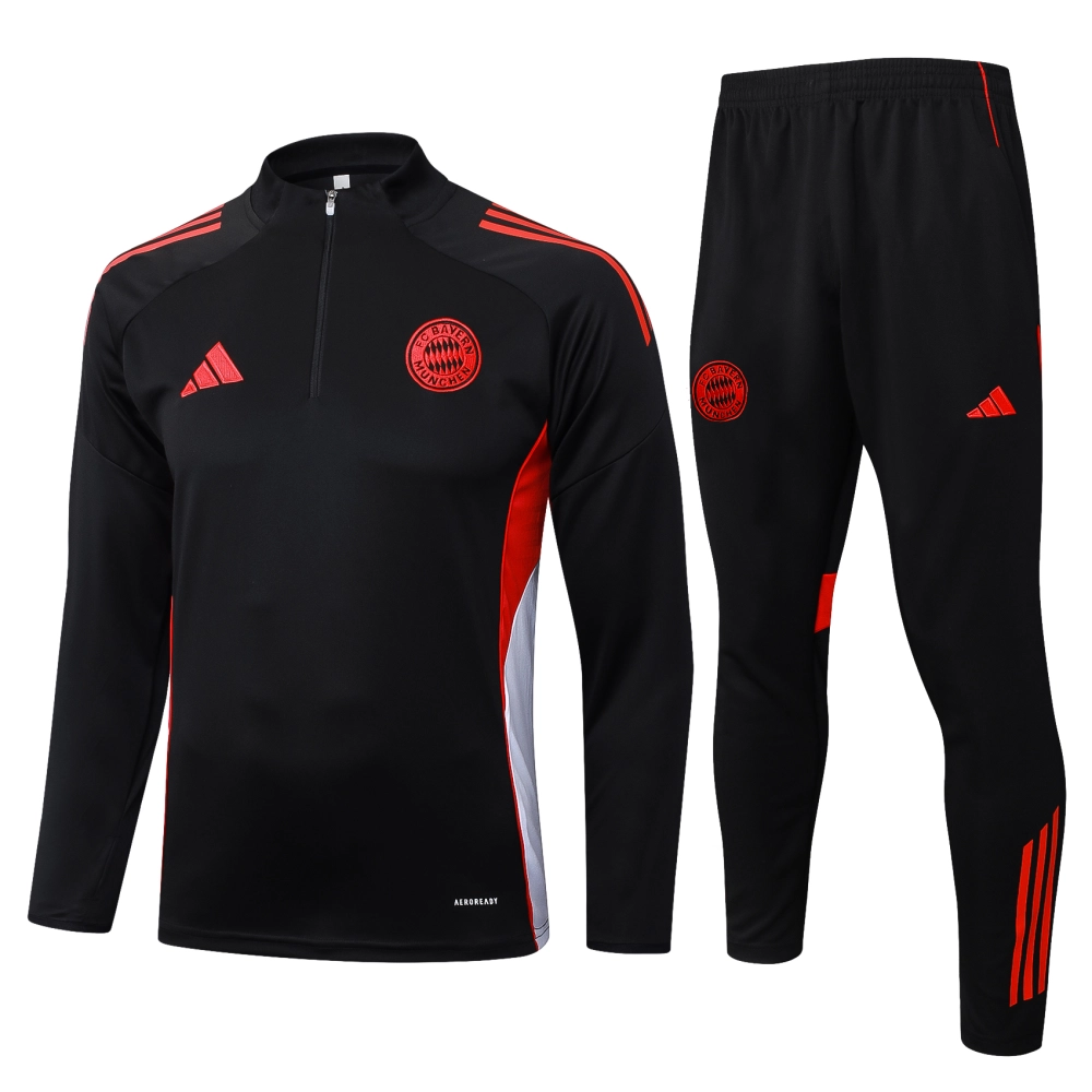 Bayern Munich Training Kit (Sweatshirt+Pants) Black 2025/26