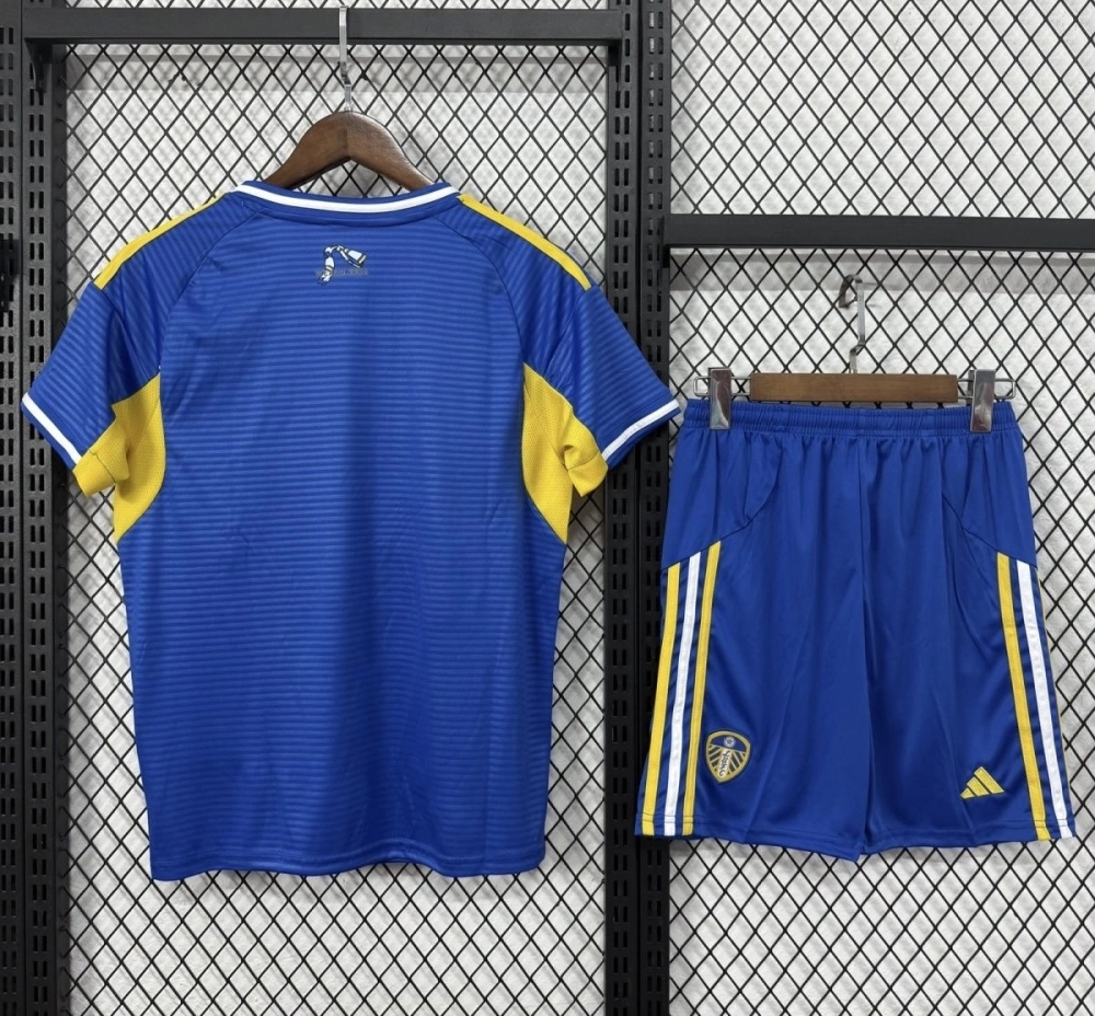 Leeds United Football Jersey Away Kids Kit Jersey+Shorts 2025/26 - Without Sponsor