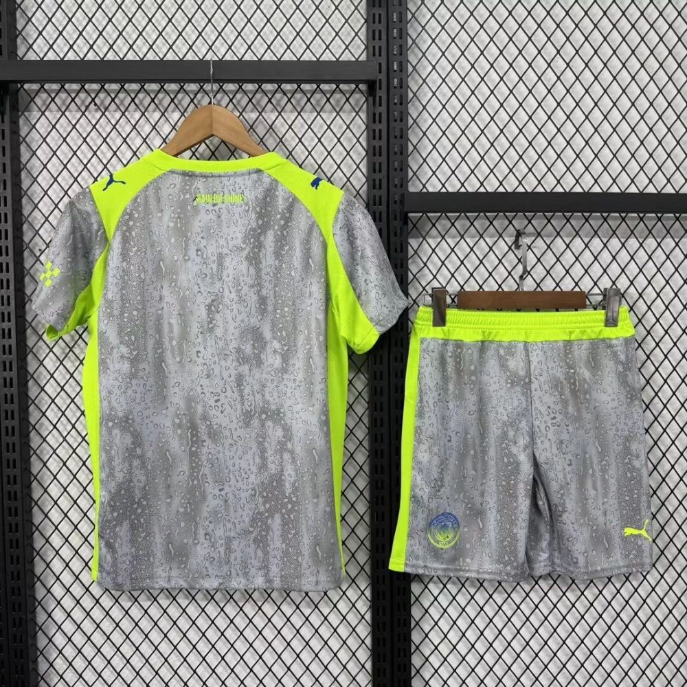 Manchester City Third Away Kids Kit Jersey+Shorts 2025/26