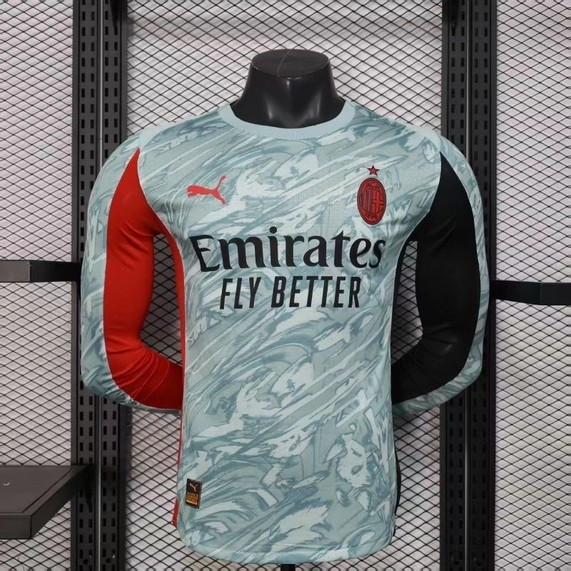 AC Milan Authentic Soccer Jersey Goalkeeper Long Sleeve Shirt 2025/26