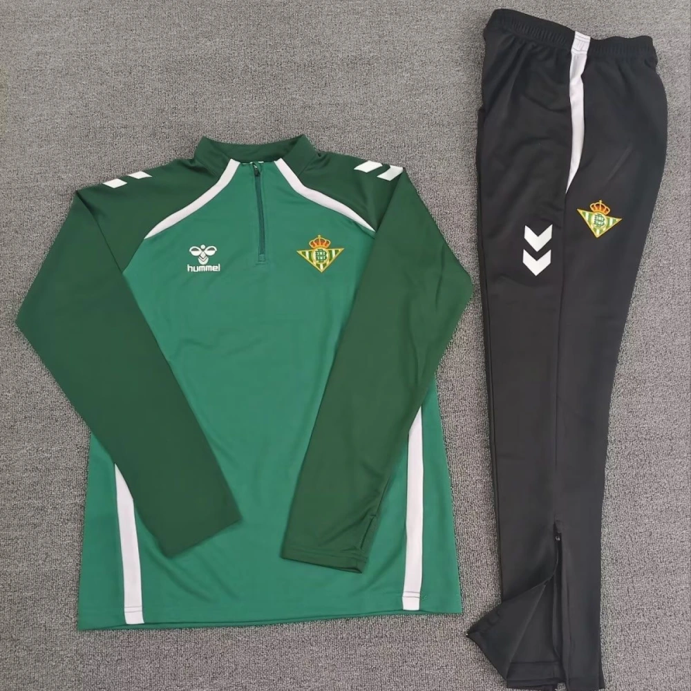Kids Real Betis Training Kit (Sweatshirt+Pants) Green 2025/26