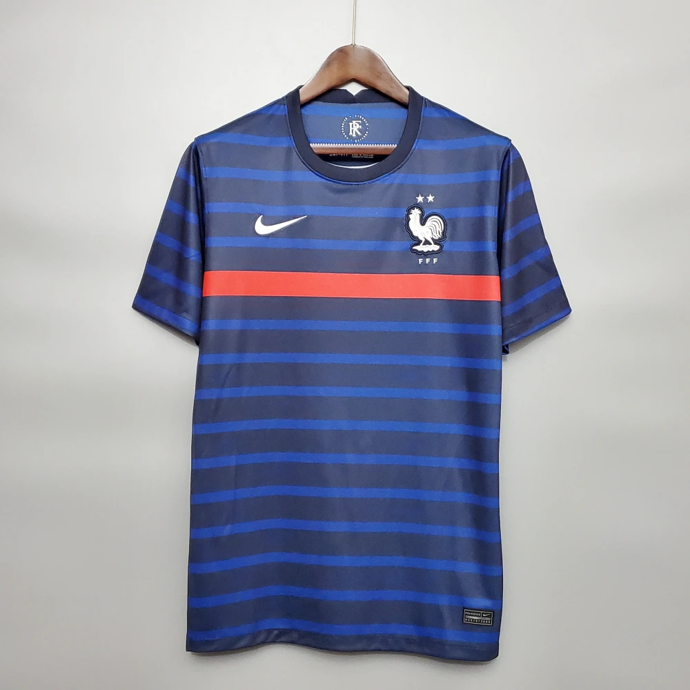 France Retro Soccer Jersey Home Custom Shirt 2020
