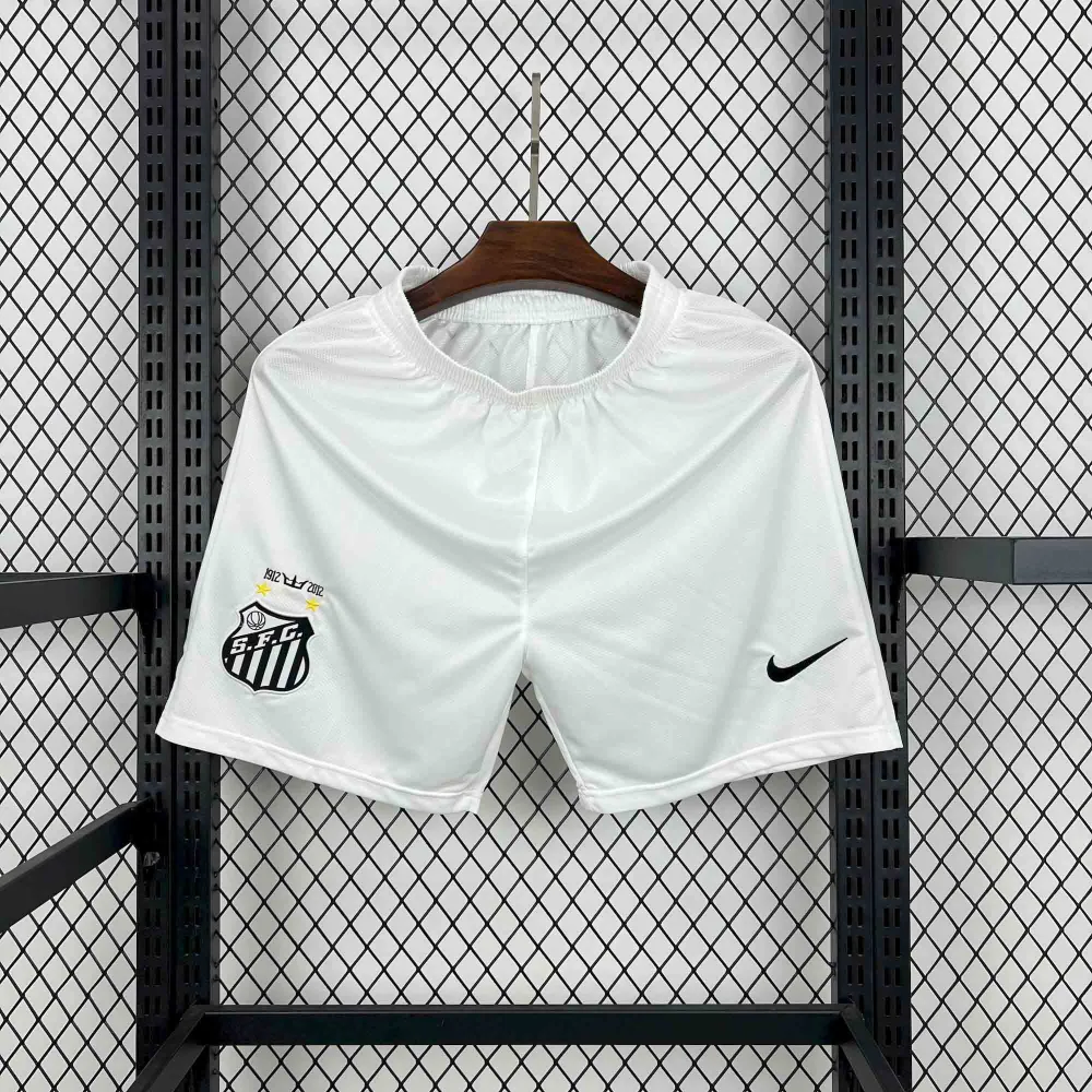 Santos FC Retro Soccer Jersey Home Custom Shorts 2012