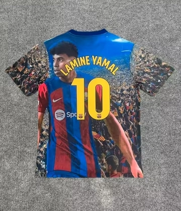LAMINE YAMAL #10 Barcelona Soccer Jersey Special Edition Custom Shirt 2025/26