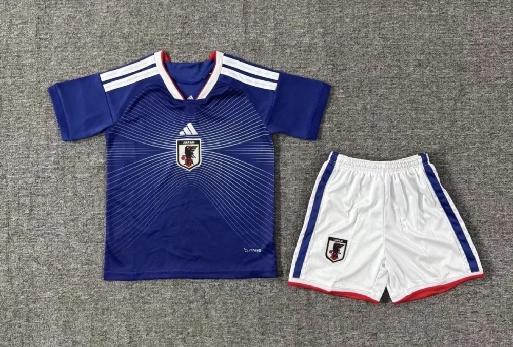 Japan Soccer Jersey Home Kids Kit Jersey+Shorts World Cup 2026